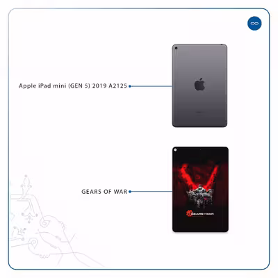 برچسب پوششی ماهوت مدل Gears-Of-War-Game مناسب برای تبلت اپل iPad mini (GEN 5) 2019 A2125