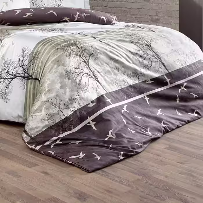 سرویس روتختی فرست چویس مدل DOGA BROWN دونفره شش تکه