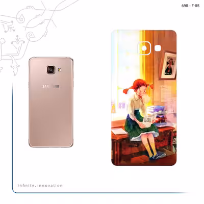 برچسب پوششی ماهوت مدل Watashi No Ashinaga Ojisan مناسب برای گوشی موبایل سامسونگ Galaxy A5 2016