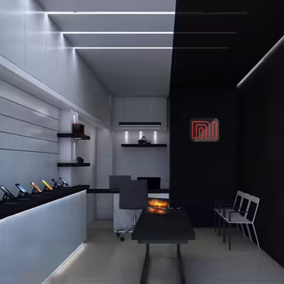 چراغ دیواری نئون دیزاین طرح Xiaomi-GL_RD
