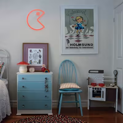 چراغ دیواری نئون دیزاین طرح Packman_RD