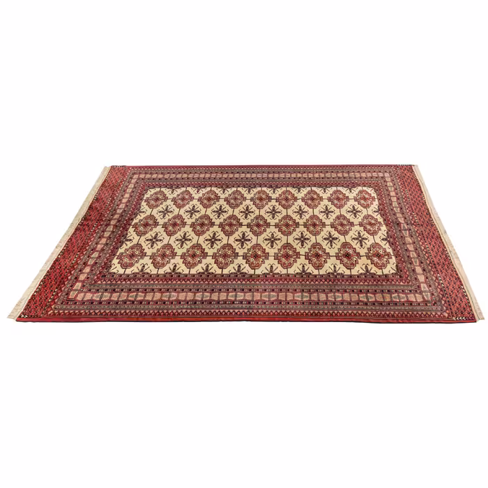 فرش دستبافت سه و نیم متری مدل ترکمن کد 40.2835