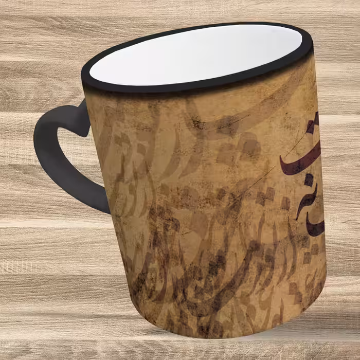 ماگ حرارتی مدل دسته قلبی طرح عاشقانه کد 51