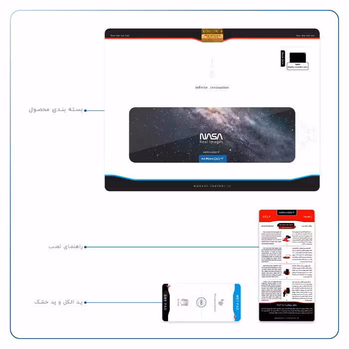 برچسب پوششی ماهوت مدل Universe-by-NASA-3 مناسب برای تبلت اپل iPad Pro 12.9 (GEN 3) 2018 A1876