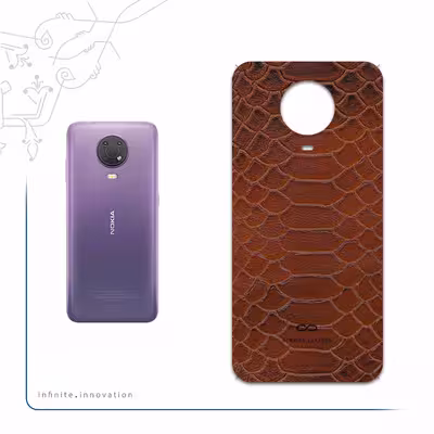 برچسب پوششی ماهوت مدل Brown-Snake-Leather مناسب برای گوشی موبایل نوکیا G20