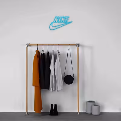 چراغ دیواری نئون دیزاین طرح Nike-Text_TBL