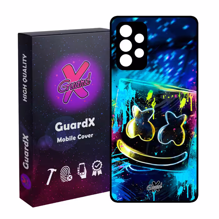 کاور گارد ایکس طرح Marshmello مدل Glass10104 مناسب برای گوشی موبایل سامسونگ Galaxy A32 5G