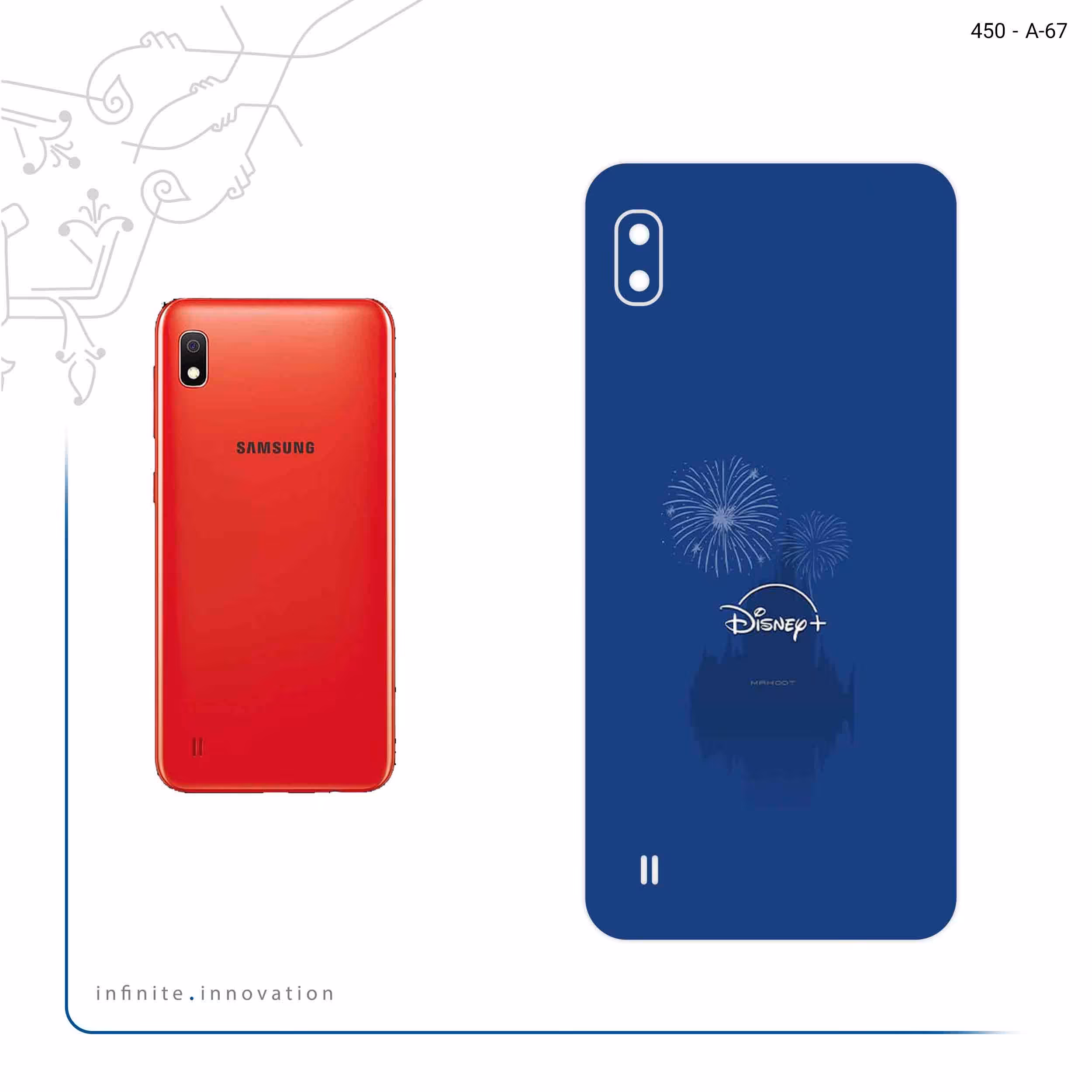 برچسب پوششی ماهوت مدل Disney مناسب برای گوشی موبایل سامسونگ Galaxy A10