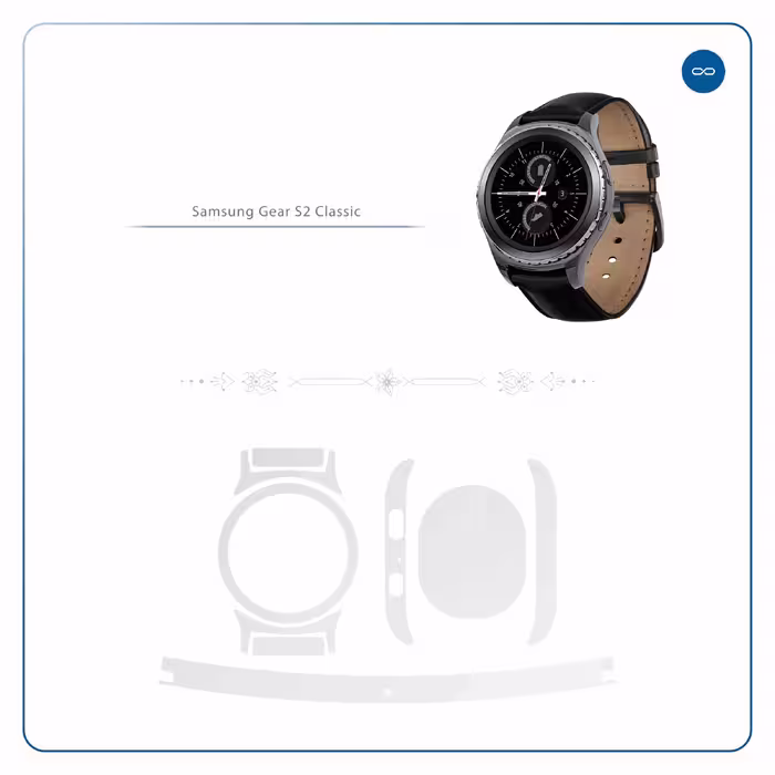 برچسب ماهوت طرح Matte-White مناسب برای ساعت هوشمند سامسونگ Galaxy Gear S2 Classic