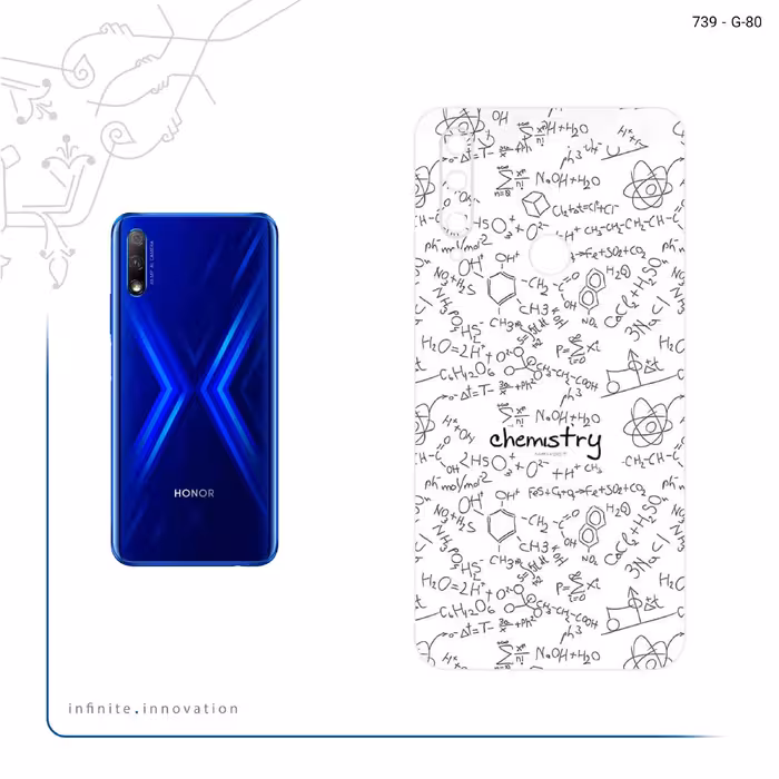 برچسب پوششی ماهوت مدل Chemistry Science مناسب برای گوشی موبایل آنر 9X