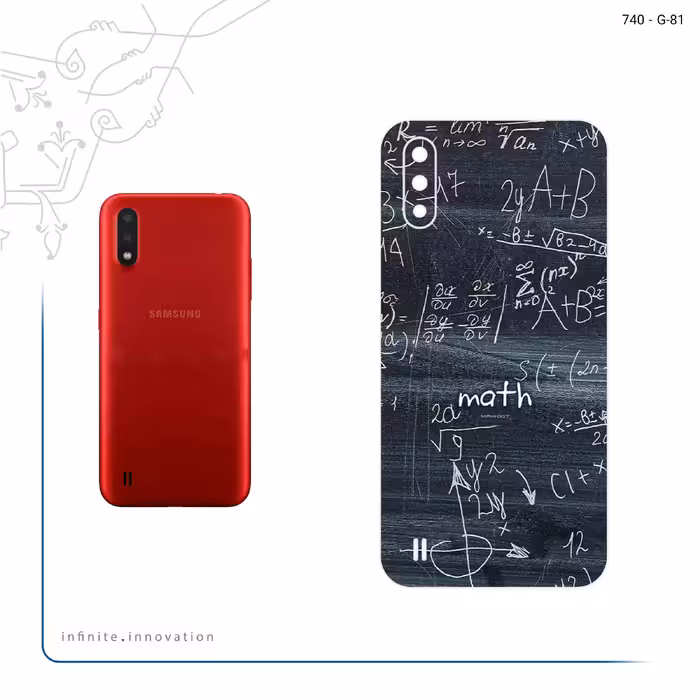 برچسب پوششی ماهوت مدل Mathematical Science مناسب برای گوشی موبایل سامسونگ Galaxy A01