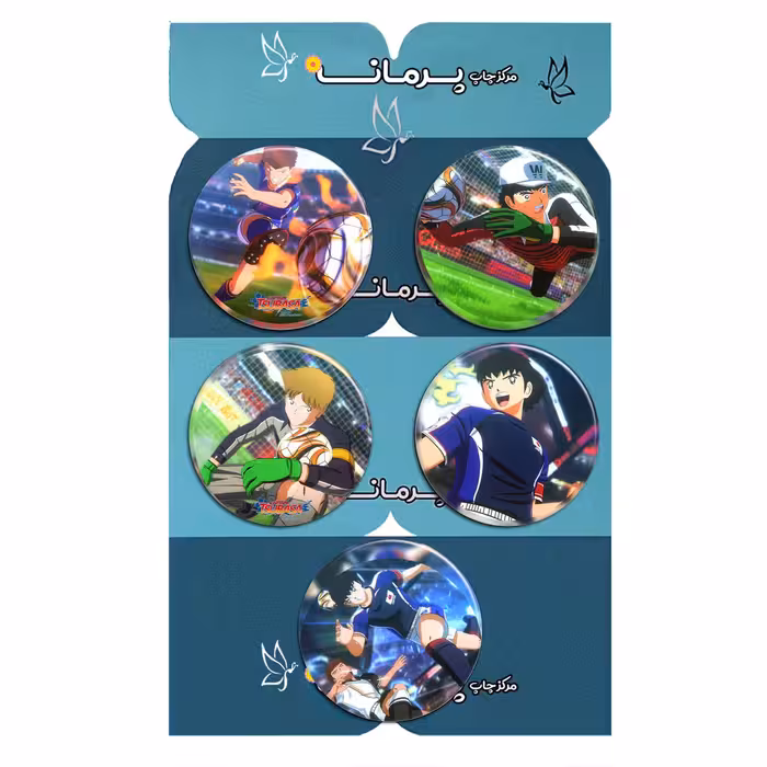 پیکسل پرمانه طرح فوتبالیست ها کد pmg5.12955 مجموعه 5 عددی