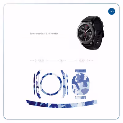 برچسب ماهوت طرح Army-Winter مناسب برای ساعت هوشمند سامسونگ Galaxy Gear S3 Frontier