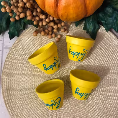 گلدان سفالی پاستل گالرئ مدل یاقوت کد 3