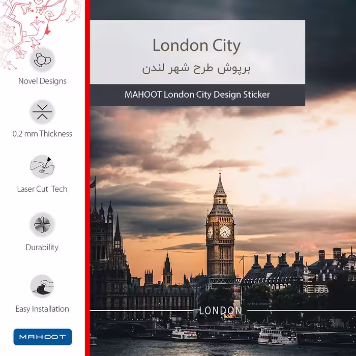 برچسب پوششی ماهوت مدل London City مناسب برای تبلت اپل iPad Air 2013 A1474