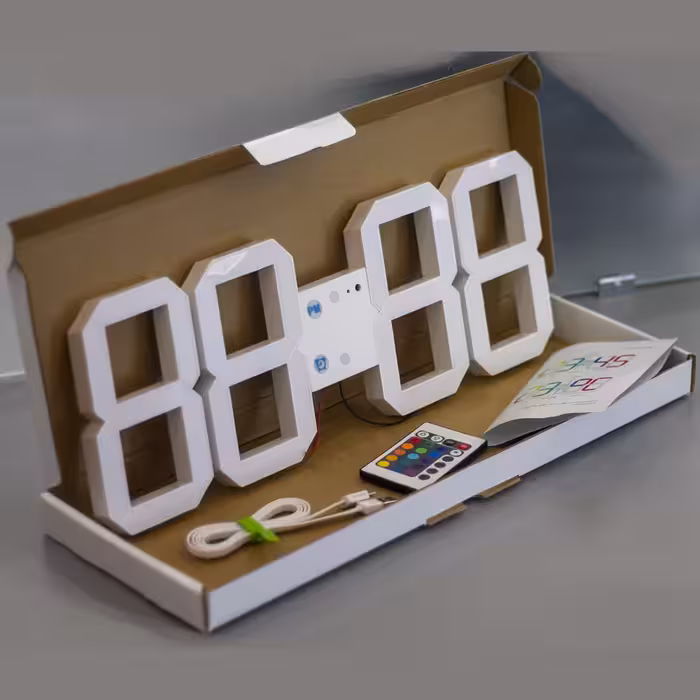 ساعت دیواری مدل دیجیتالی هامین RGB