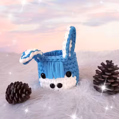 سبد قلاب بافی تریکو مدل نظم دهنده طرح لاما کد 80066