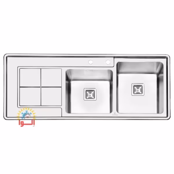 سينک پرنیان استیل مدل ps1213 جا مايع پرنيان