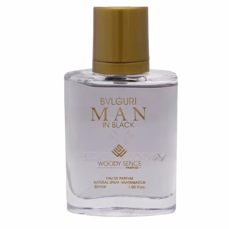 عطر ادکلن جیبی مردانه وودی سنس مدل BVLGURI IN BLACK
