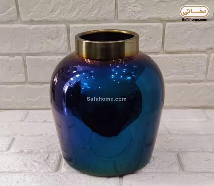 گلدان شیشه ای هفت رنگ