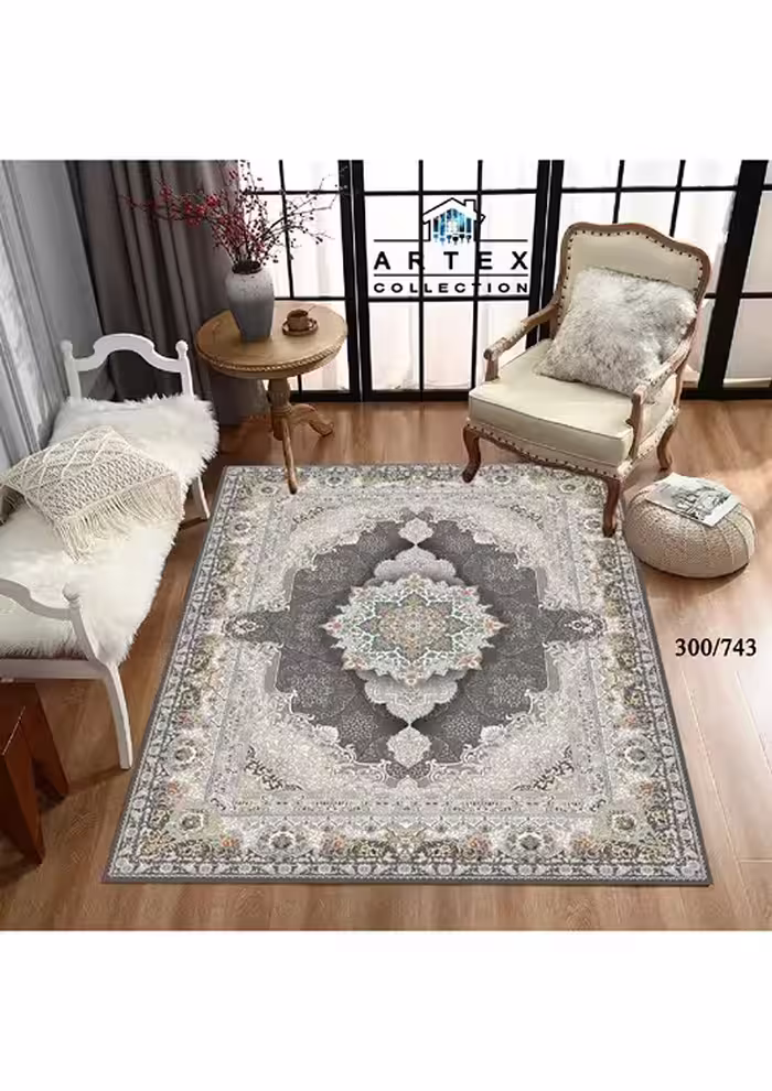 روفرشی کشدار مخمل شانل ترک(کشدوزی شده)-کد طرح 303