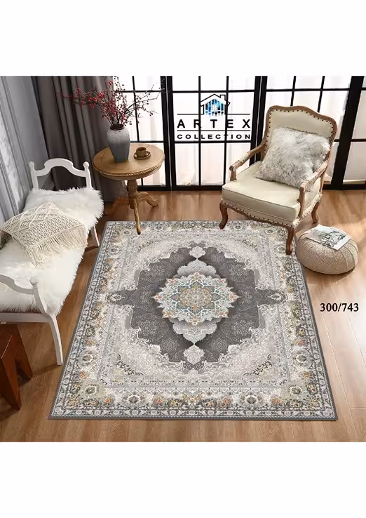 روفرشی کشدار مخمل شانل ترک(کشدوزی شده)-کد طرح 303
