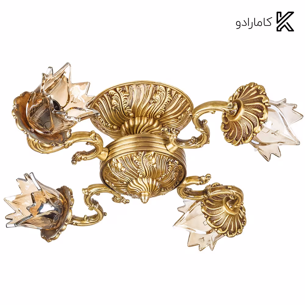 لوستر سقفی دایکاست آلومینیوم چشمه نور 4 شعله مدل S3544/4