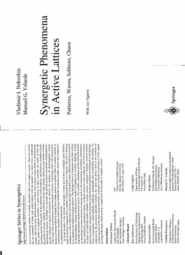 خرید و دانلود نسخه کامل کتاب Synergetic phenomena in active lattices