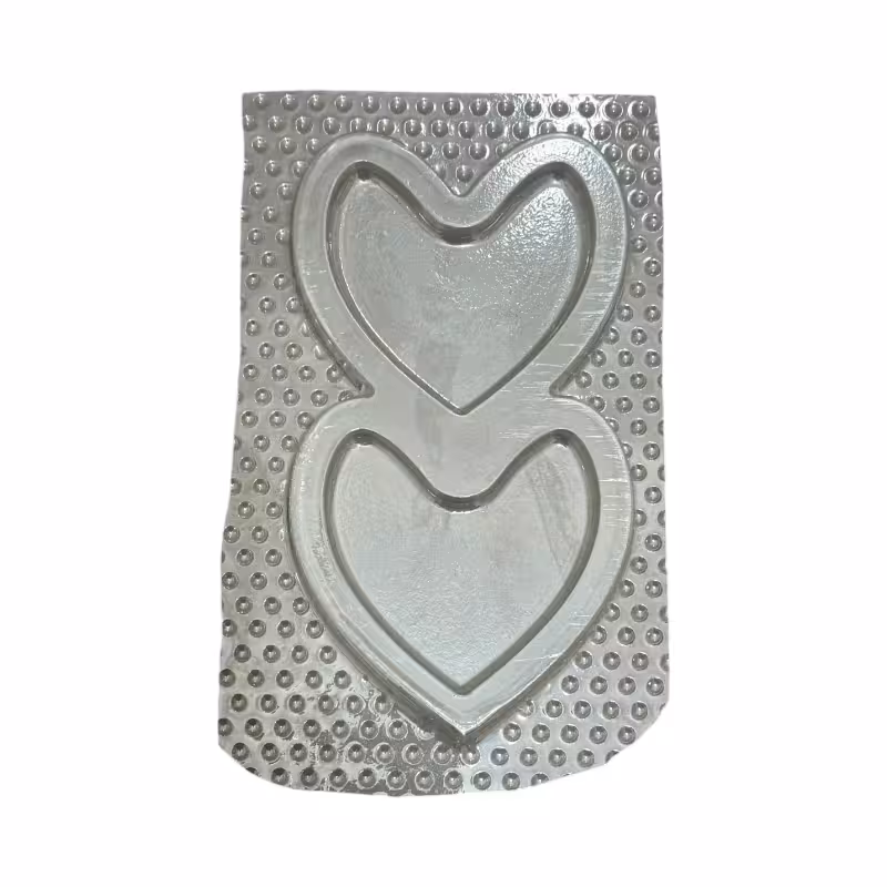 قالب طلقي زير ليواني دوتکه قلب 12 در 21 سانت