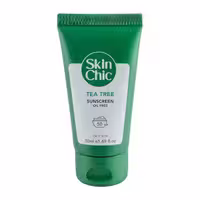 کرم ضدآفتاب اسکین شیک spf50 حاوی روغن درخت چای Tea Tree حجم 50 میلی لیتر