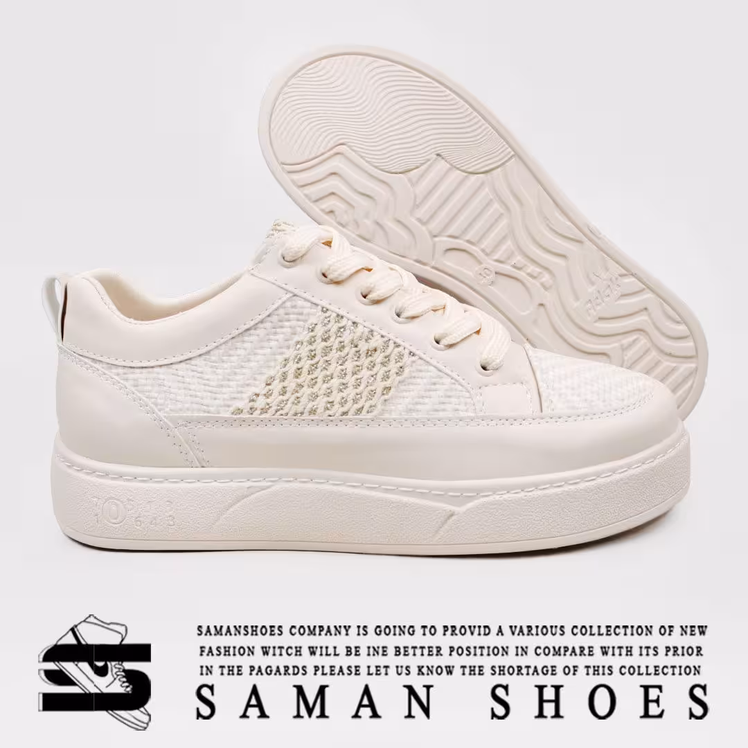 کفش دخترانه تمام کرم کد J166