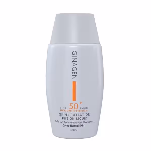 ضد آفتاب بی رنگ پوست خشک ژیناژن  Ginagen SPF-50