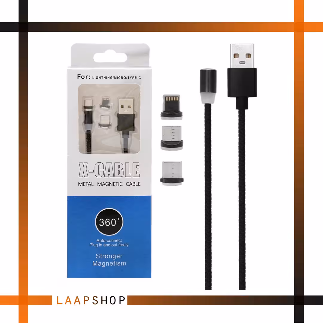 کابل سه سر مگنتی مغناطیسی 360 X–Cable Magnetic