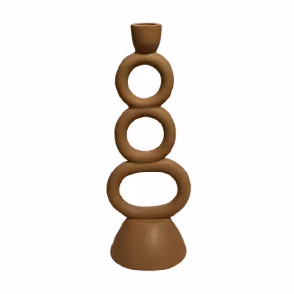 جا شمعی رزینی مدل حلقه ای کد25