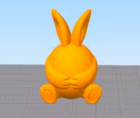 مدل سه بعدی تخم مرغ طرح خرگوش کد01 (Obj)