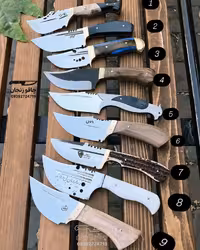 چاقوهای کلکسیونی بسته 9 عددی همراه با غلاف | قیمت ویژه