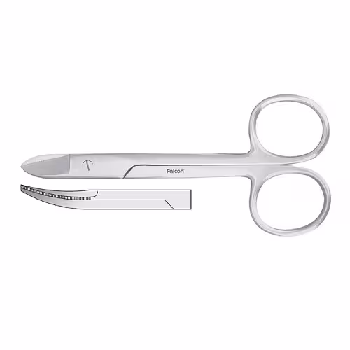 قیچی کروان برسرکج 120mm SSC - فروشگاه تخصصی دندانپزشکی سپیرا