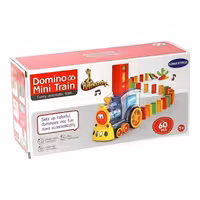 اسباب بازی قطار دومینو چین باتریخور وارداتی چراغدار موزیکال 60 قطعه