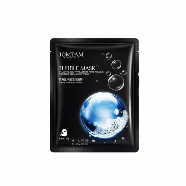 ماسک صورت ورقه ای حبابی نمک دریایی جومتام_حجم 25 گرم