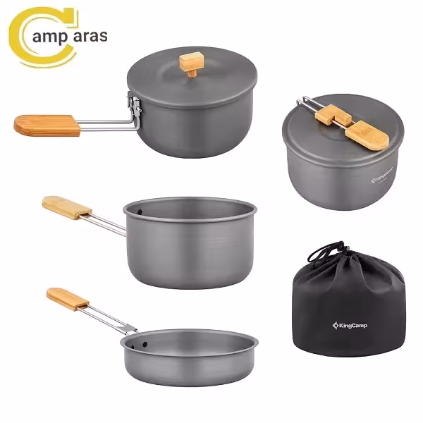 ست ظروف 7 تکه کینگ کمپ مدل KA2126 - کمپ آراس