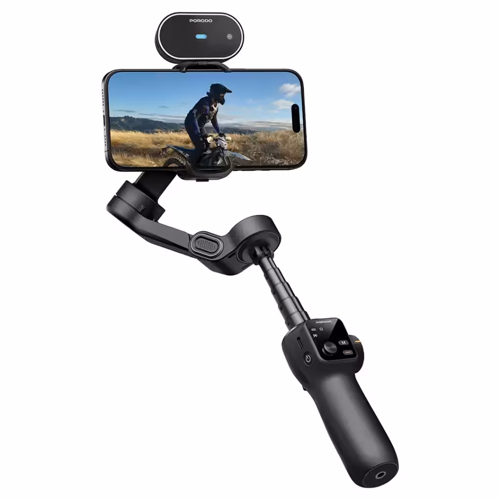 گیمبال سه‌محوره پرودو مدل Porodo Velocam 3-Axis Gimbal Stabilizer