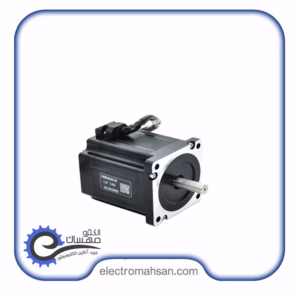 استپ موتور پریموپال 85کیلوگرم سانتی متر، دو فاز، 8 سیم ، مدل PHB86S114