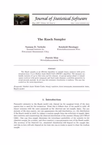 خرید و دانلود نسخه کامل کتاب The Rasch Sampler   Code