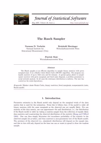 خرید و دانلود نسخه کامل کتاب The Rasch Sampler   Code