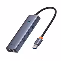 هاب 4 پورت USB بیسوس مدل BS-OH109 UltraJoy Space Grey