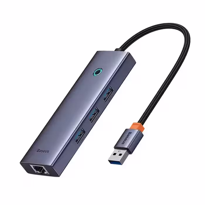 هاب 4 پورت USB بیسوس مدل BS-OH109 UltraJoy Space Grey