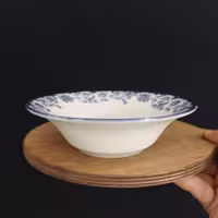 کاسه ماست چینی توس مدل گل پاروس بسته 6 عددی