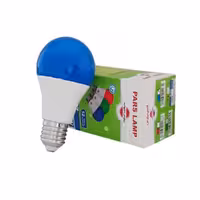 لامپ 9 وات LED حبابی آبی مدل پارس شهاب