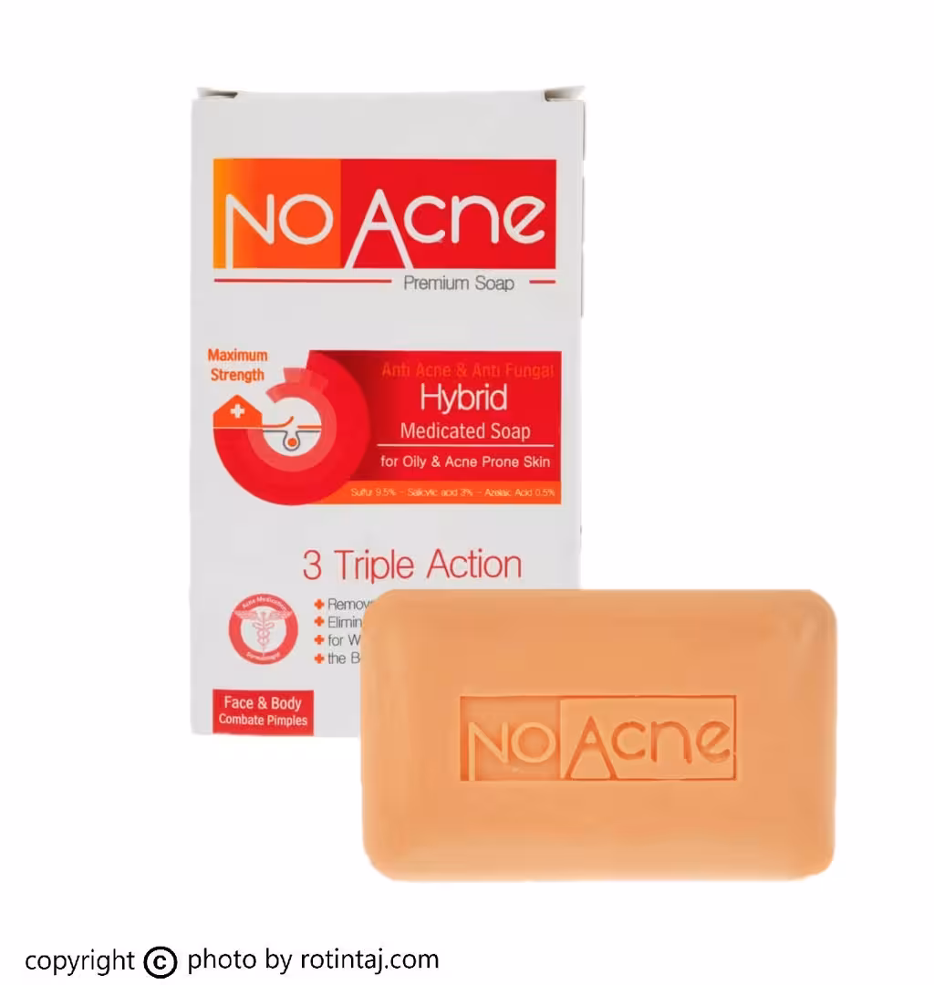 صابون ترکیبی ضد قارچ و ضد آکنه نو آکنه مدل هیبرید 100 گرم