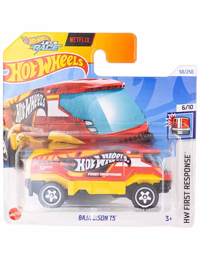 ماشین دکوری مدل  Baja Bison T5 Red برند Hot Wheels